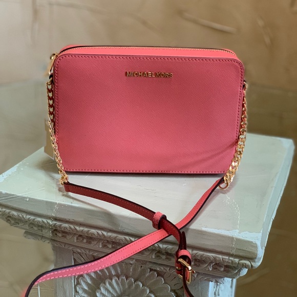 michael kors pink grapefruit purse